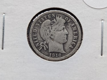 1916 Barber Dime