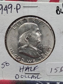 1949 Silver Franklin Half Dollar