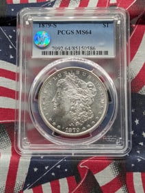1879-S Morgan Dollar, PCGS MS 64 85150586