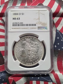 1884-O Morgan Dollar, Graded MS 63 By NGC 6578575-003