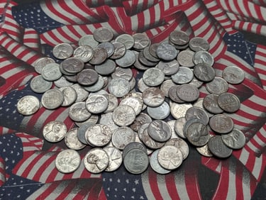 Fifty 1943- P BU Wartime Steel Lincoln Wheat Cents