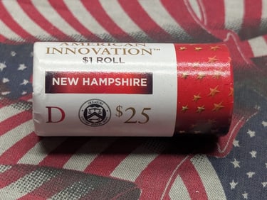 2021-D New Hampshire American Innovation Dollars, $25 Roll