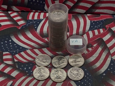 (40) Virginia Washington State Quarters