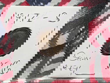 1912-S Lincoln Wheat Cent - Semi Key Date