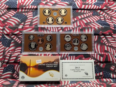 2013-S U.S. Mint 14-Coin Proof Set in OGP with COA - Includes Presidential Dollars & National Parks