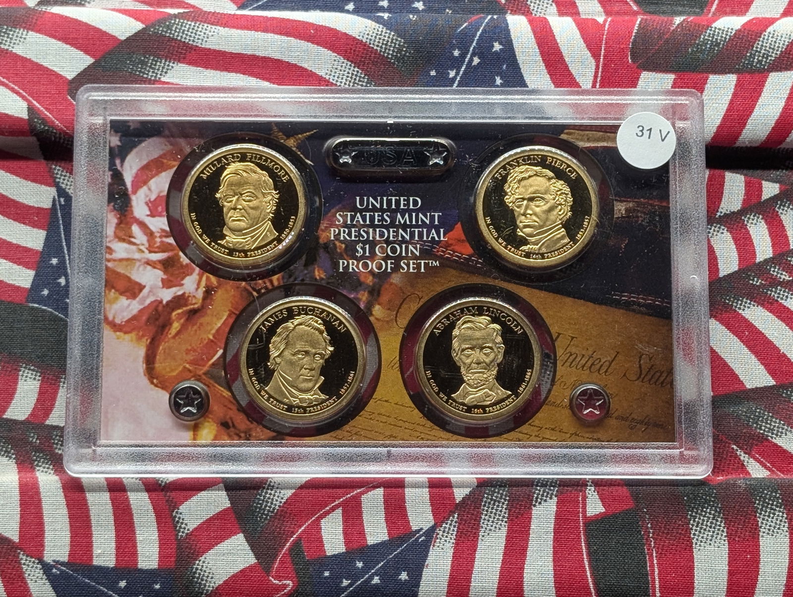 2010-S U.S. Mint Presidential $1 Coin Proof Set, NO BOX (1 of 2)