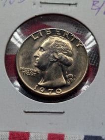 1970-D Washington Quarter From Mint Set BU