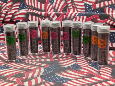 (500) 1943 P D & S Lincoln Wheat Cents