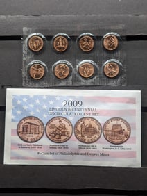 2009 P&D Lincoln Bicentennial Uncirculated Cent Set In OGP