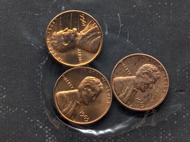 1965, 1966, & 1967 Abraham Lincoln Cent Collection, Gem SMS Condition In OGP