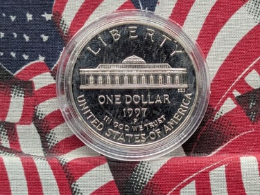 1997-P Botanic Gardens 90% Silver Dollar Commemorative Coin