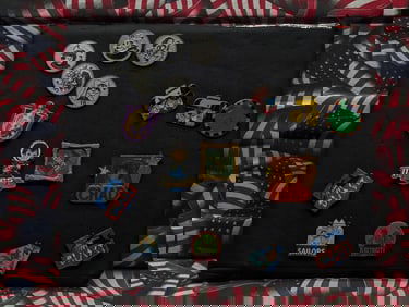 Seventeen Disney Pins, $8-12 Dollars Each at Disneyland