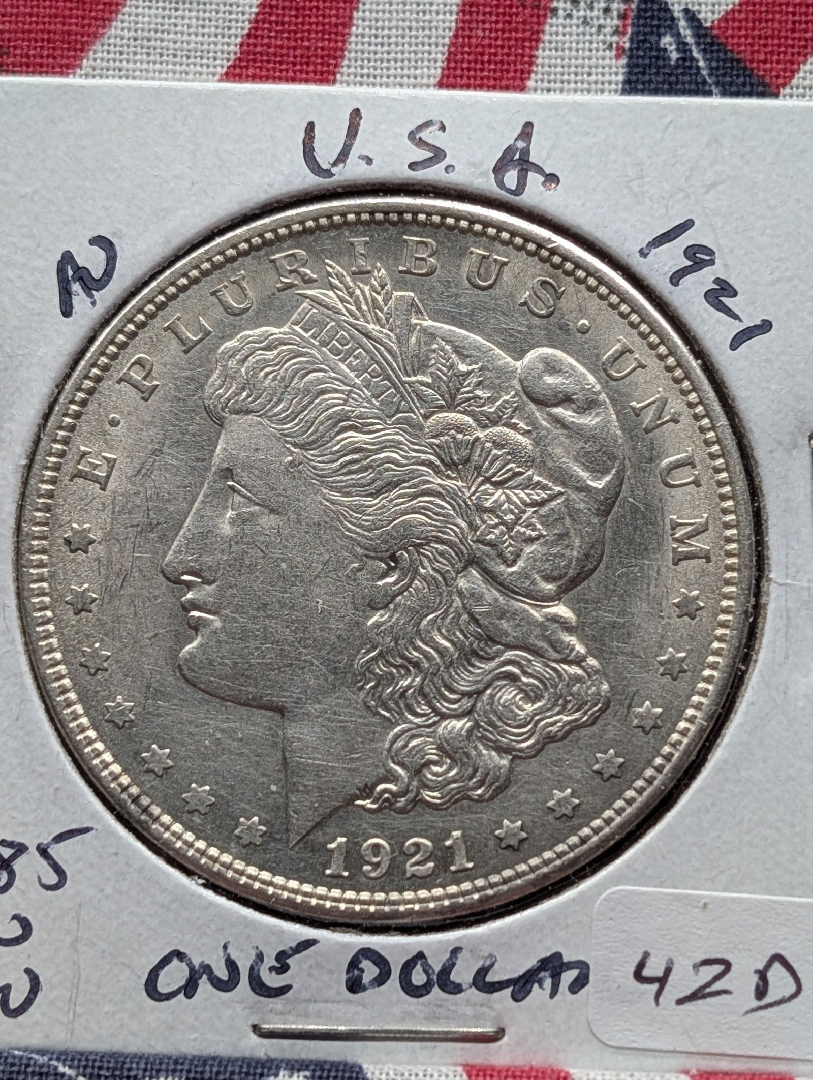 1921 Silver Morgan Dollar - Last Year! (1 of 3)