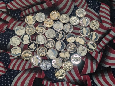 (40) Jefferson Nickels Proof Mixed Dates