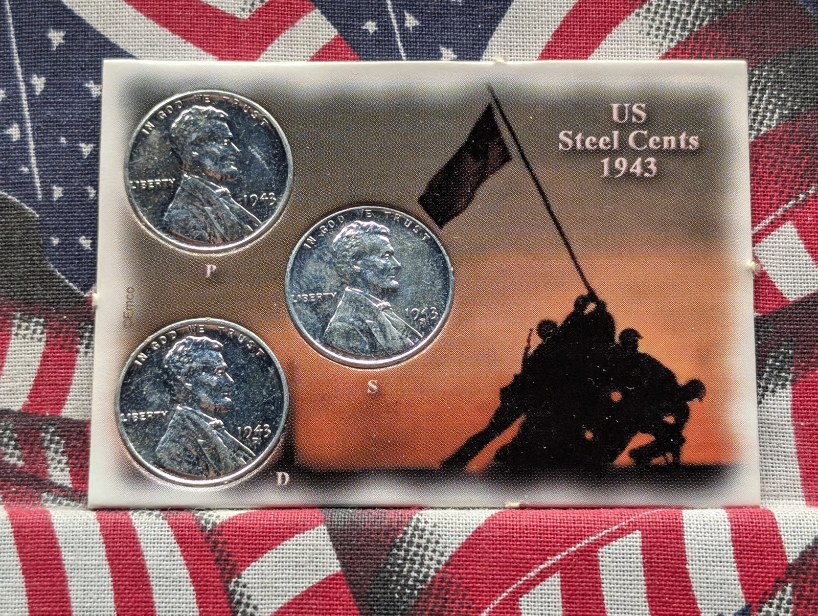 1943 P, D, & S Lincoln Steel Wheat Cents: 1943 P, D, & S Lincoln Steel Wheat Cents