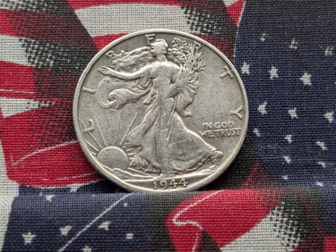 1944-S, WWII Era, Walking Liberty Half Dollar, 90% Silver, 81 Years Old!