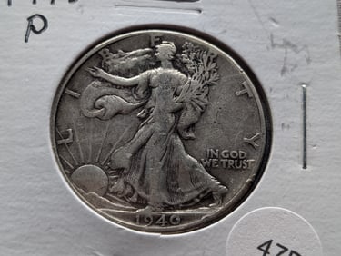 1940-P Walking Liberty Half Dollar