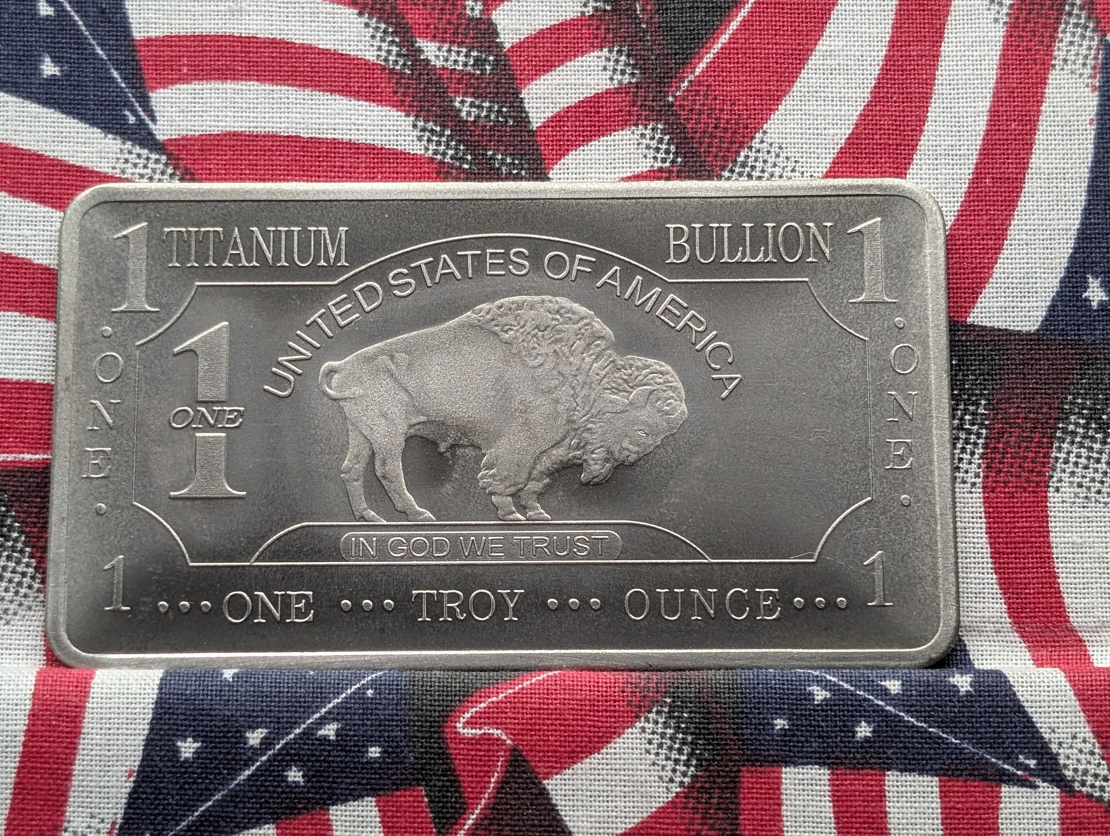 1 Ounce-.999 Pure Titanium-Buffalo Style, BU: 1 Ounce-.999 Pure Titanium-Buffalo Style, BU