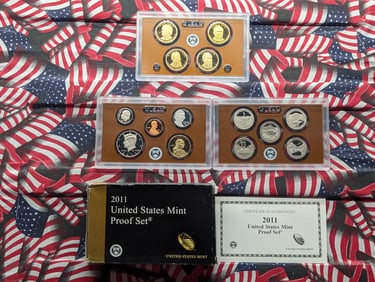2011-S US Mint Proof Set In OGP w/COA - Includes Presidential Dollars & State Quarters