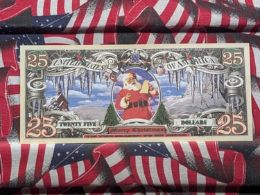 Santa Claus Christmas Note, Novelty, Crisp