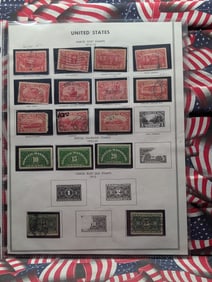Sleeve of US Parcel Post Stamps some MOGNH