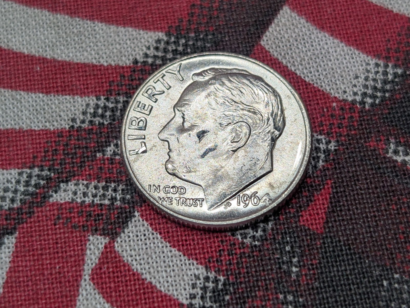 1964-D Roosevelt Dime, 90% Silver, 61 Years Old! (1 of 2)