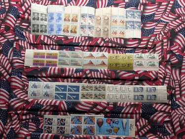 (20) Assorted US Plate Blocks All MOGNH