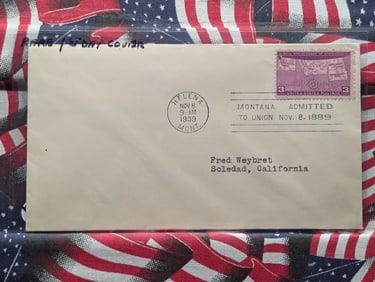 1939 Rare 1st Day Cover Mint