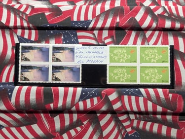 (5) Valuable 4 Block US Stamps All MOGNH