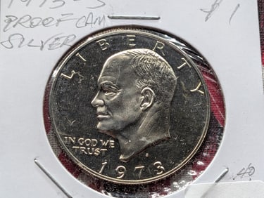 1973-S 40% Silver Eisenhower Dollar - Proof - CAM