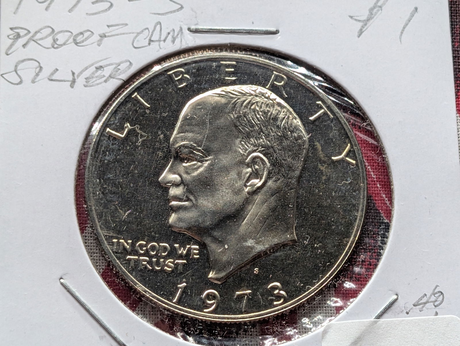 1973-S 40% Silver Eisenhower Dollar - Proof - CAM (1 of 3)