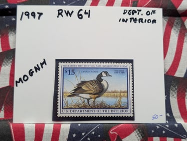 1997 Dept of Interior Duck Stamp Scott #RW-64 MOGNH
