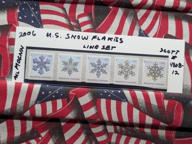 2006 US Snow Flakes Line Set Scott # 4808-12