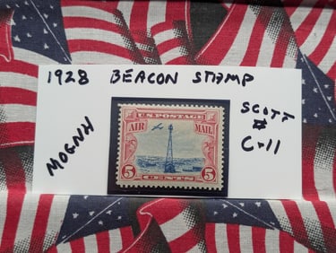 1928 Beacon Stamp Scott # C-11 MOGNH