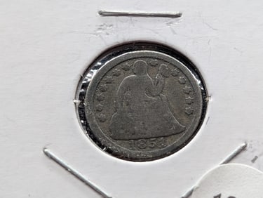 1851 Seated Liberty Dime