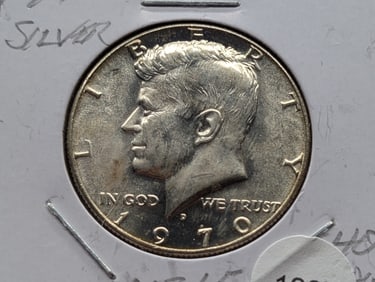 1970-D Kennedy Silver Dollar - 40% Silver Rare Key Date