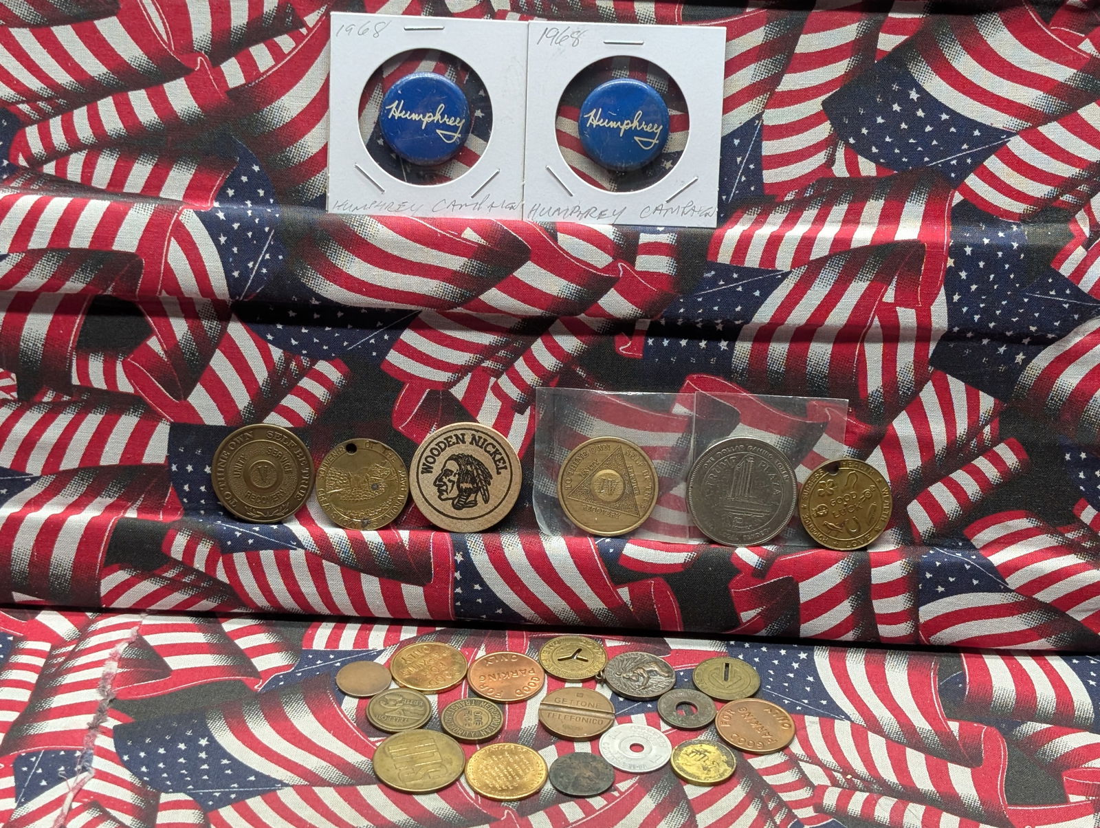 Lot of Twenty-Four (24) Vintage Tokens (1 of 7)