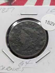 1827 Coronet Head Large Cent