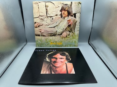 1969 James Taylor Self Titled & 1981 James Taylor Dad Loves His Work Vinyl Albums - PC 37009 &