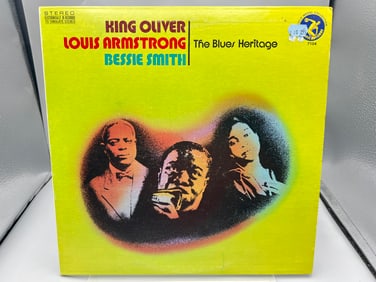 1973 King Oliver, Louis Armstrong, Bessie Smith The Blues Heritage Vinyl Album - OL-7104