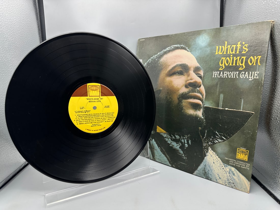 1971 Marvin Gaye What's Going On Vinyl Album - T 310: 1971 Marvin Gaye What's Going On Vinyl Album - T 310 - Records are not tested by auction house for play quality. All items are sold as is.