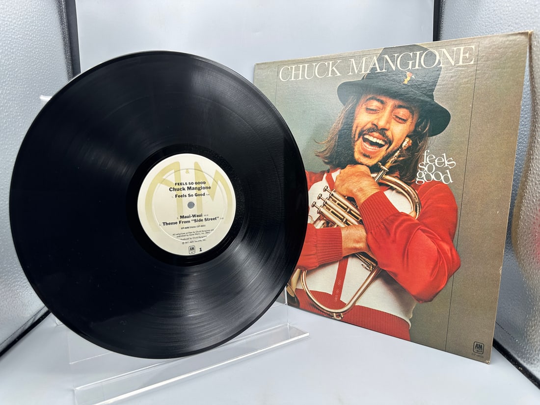 1977 Chuck Mangione Feels So Good Vinyl Album - SP-4658: 1977 Chuck Mangione Feels So Good Vinyl Album - SP-4658 - Records are not tested by auction house for play quality. All items are sold as is.