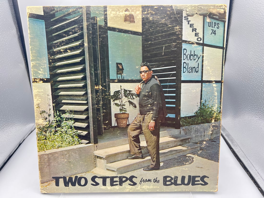 1970s Bobby Bland Two Steps From The Blues Reissue Vinyl Album - DLPX-74: 1970s Bobby Bland Two Steps From The Blues Reissue Vinyl Album - DLPX-74 - Records are untested by the auction house for play quality. All items are sold as is.
