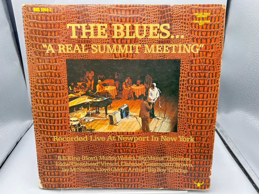 1973 The Blues A Real Summit Meeting Vinyl Album - BDS-5144-2 - Seam Splitting: 1973 The Blues A Real Summit Meeting Vinyl Album - BDS-5144-2 - Seam Splitting - Records are untested by the auction house for play quality. All items are sold as is.