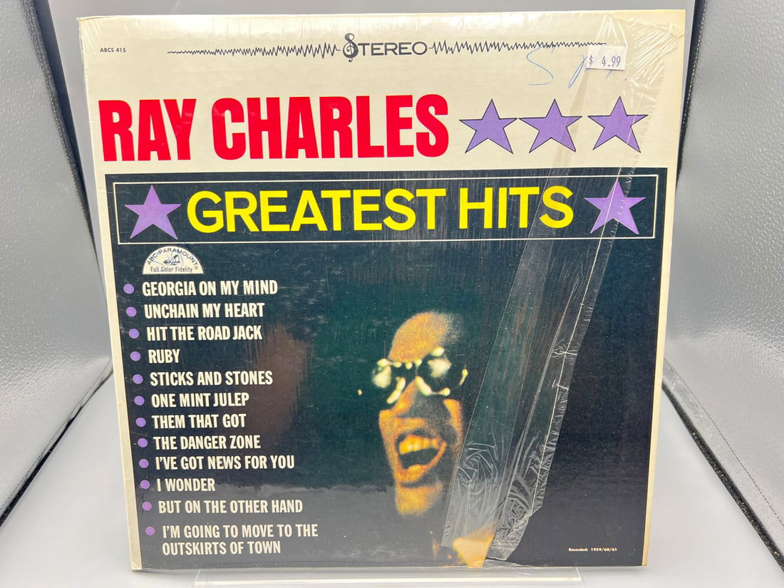 1968 Ray Charles Greatest Hits Reissue Vinyl Album - ABCS-415 (1 of 6)