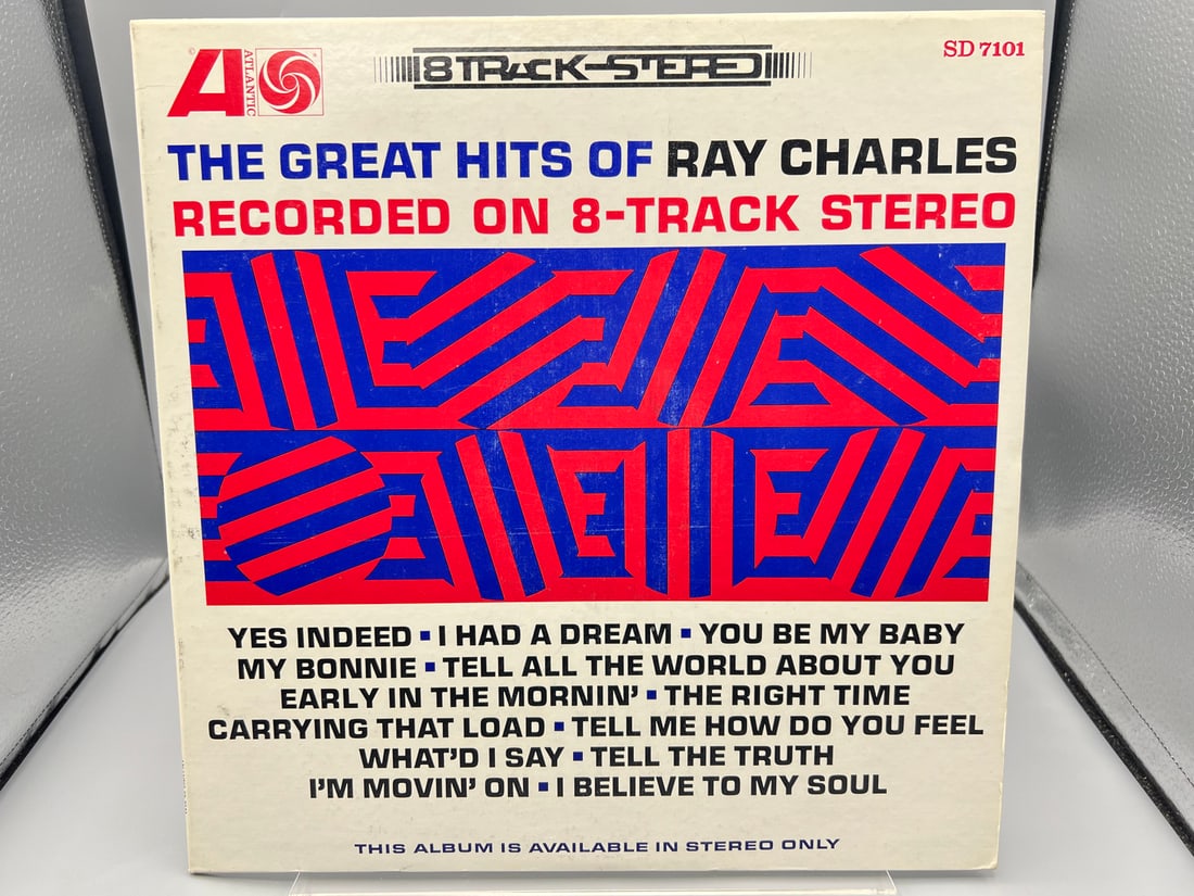 1964 Ray Charles The Great Hits of Ray Charles Recorded On 8-Track Stereo Vinyl Album - Sd 7101 (1 of 6)
