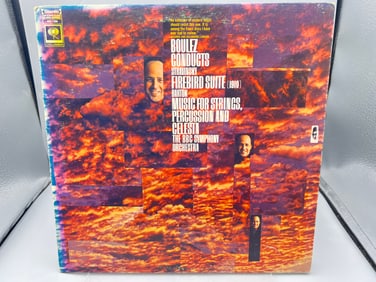 1969 Boulez Conducts Stravinsky, Bartok, The BBC Symphony Orchestra Music For Strings Percussion And