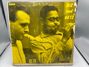 Unknown Release Date Dizzy Gillespie & Stan Getz Diz And Getz Reissue Vinyl Album - MG V-8141 - Seam