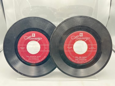 Lot of (2) Early 1950s Dinah Washington New Blowtop Blues/Trouble In Mind & I'm So Lonely I Could