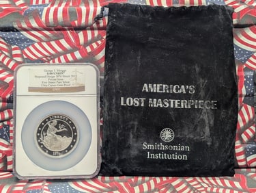 5 Oz. .999 PURE SILVER George T. Morgan $100 UNION - Proposed Design 1876 & Struck 2013 Private